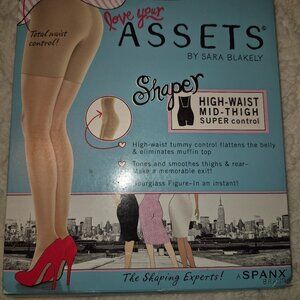 NTW SPANX Assets High-Waist Mid-Thigh Super Control Black Shaper (L 3)